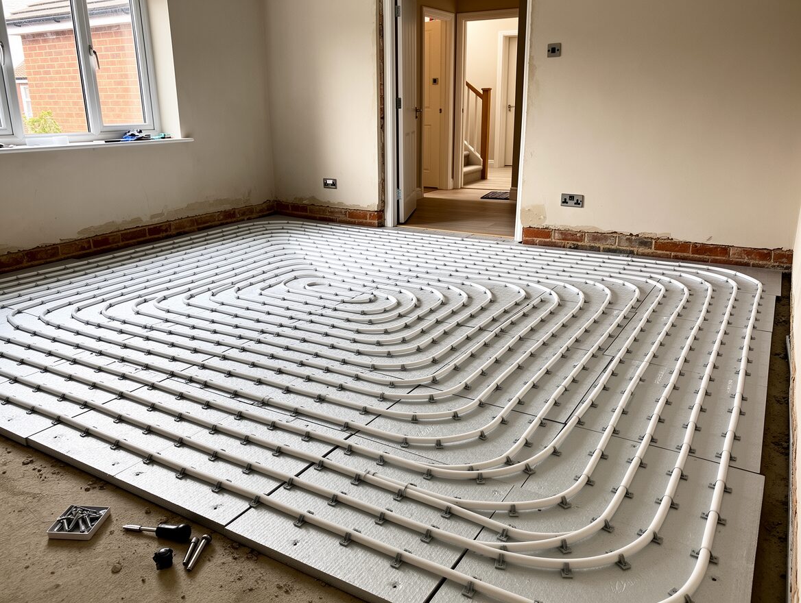 Underfloor heating by Wallis Heating and Plumbing